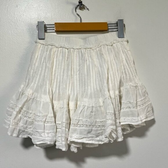 Sunday Best White Boho Eyelet Lace Skirt Size 0 - Picture 7 of 11
